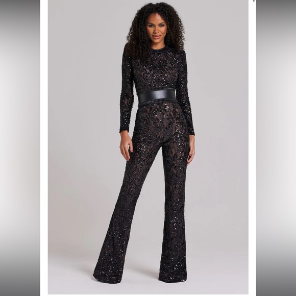 Nadine Merabi Bella Black JumpSuit - Picture 1 of 6